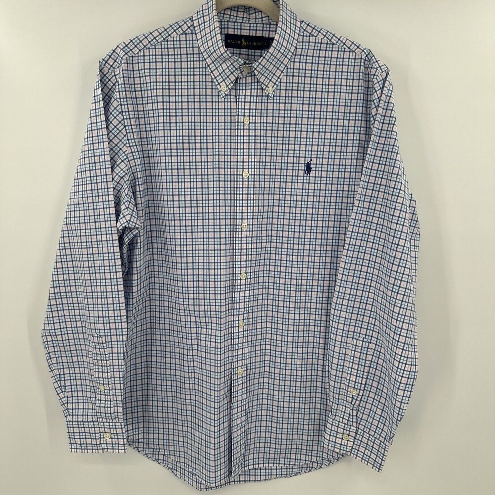 Ralph Lauren Multi Color Long Sleeve Button Down Shirt Sz‎ Large - Picture 3 of 4